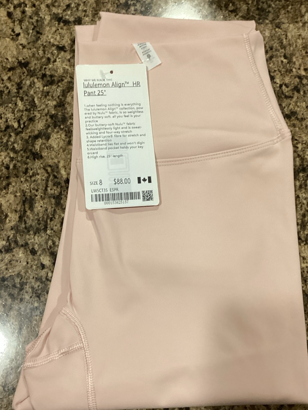 lululemon athletica Align High-Rise Bike Shorts in Blush Pink